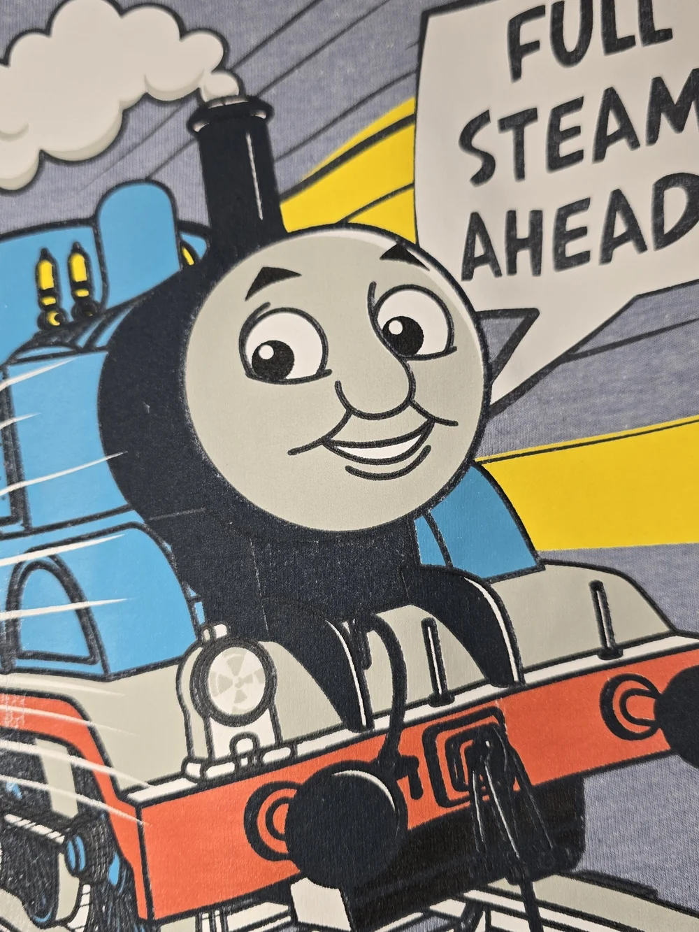 GAP Kids Light Blue Thomas & Friends 'Full Steam Ahead' Graphic T Vintage Style.